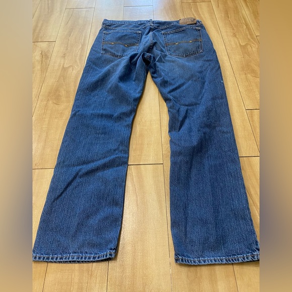 American Eagle Outfitters Men’s Original Straight Jeans 36/32 Dark Blue - Picture 5 of 6